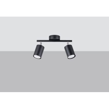 LED-Strahler LEMMI 2xGU10/40W/230V schwarz