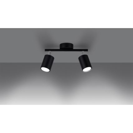 LED-Strahler LEMMI 2xGU10/40W/230V schwarz