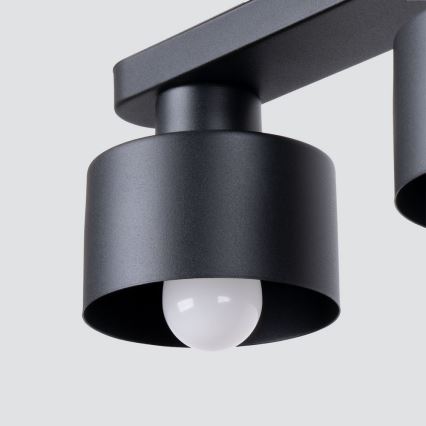 Plafonnier SAVAR 2xE27/60W/230V noir