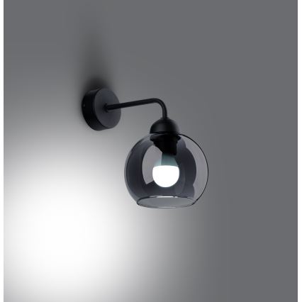 Applique ALINO 1xE27/60W/230V nero