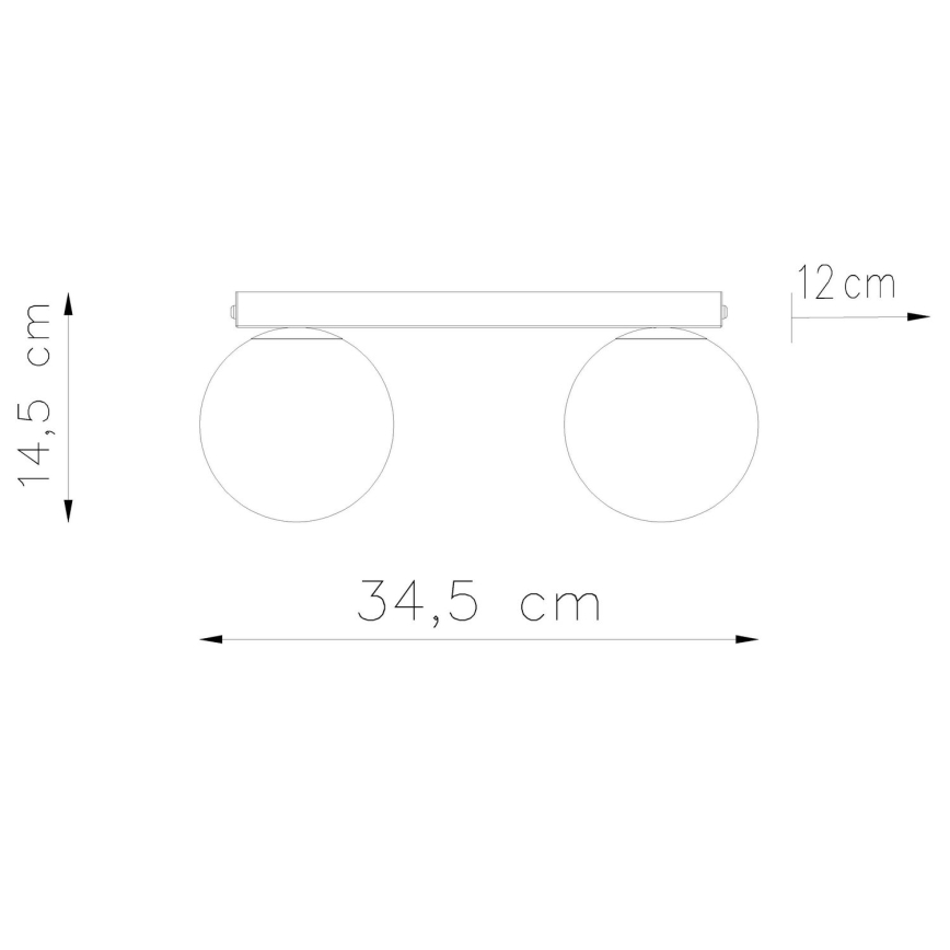 Lampada da soffitto YOLI 2xG9/12W/230V bianco