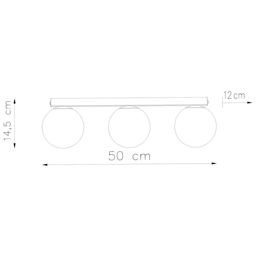 Deckenleuchte YOLI 3xG9/12W/230V weiß