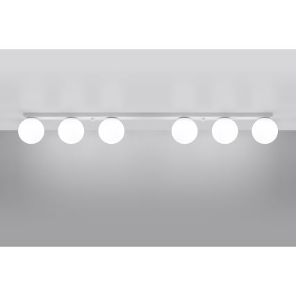 Plafonnier YOLI 6xG9/12W/230V blanc