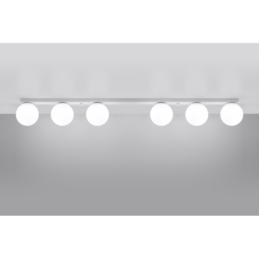 Plafonnier YOLI 6xG9/12W/230V blanc