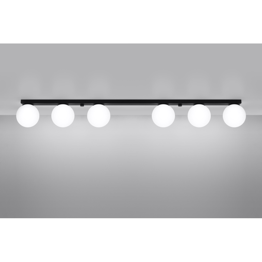 Lampada da soffitto YOLI 6xG9/12W/230V nero