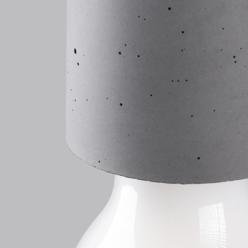 Lampadario a sospensione con filo NESO 1xE27/15W/230V ragno calcestruzzo