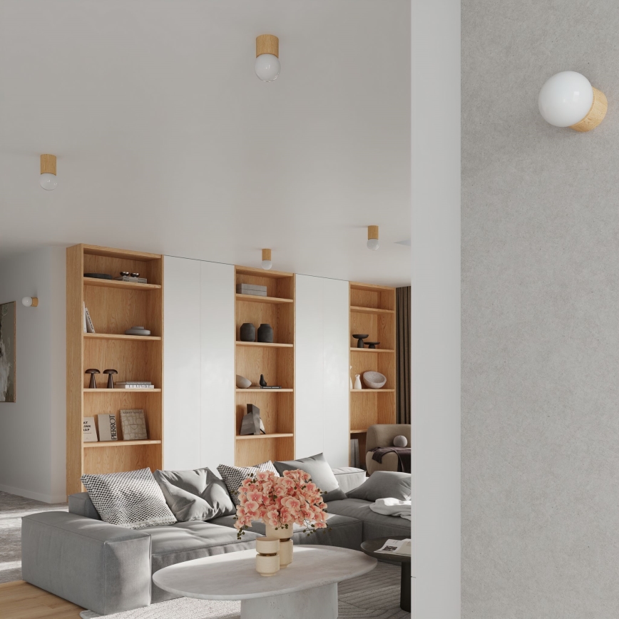 Spot mural BOOMO 1xG9/8W/230V hêtre