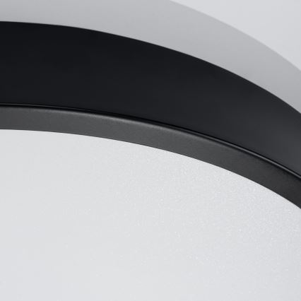 Plafonnier LED ONYX, 32 W, 230 V, Ø 40 cm, noir