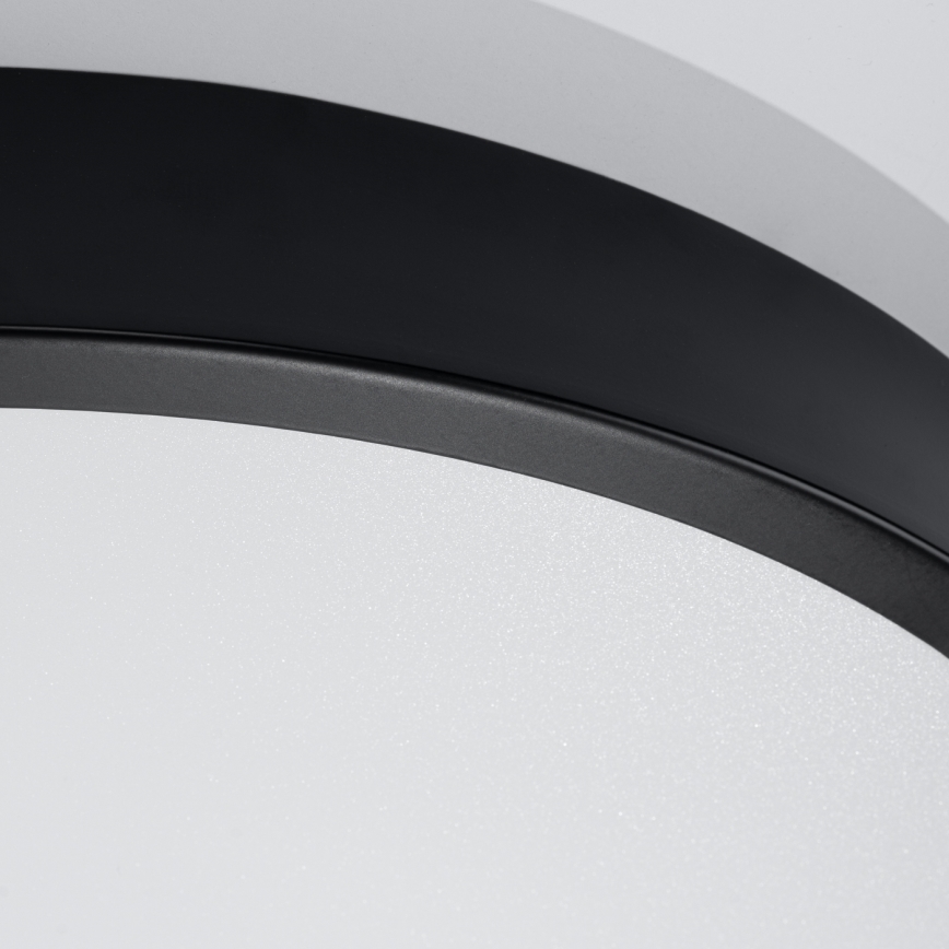 Plafonnier LED ONYX, 32 W, 230 V, Ø 40 cm, noir
