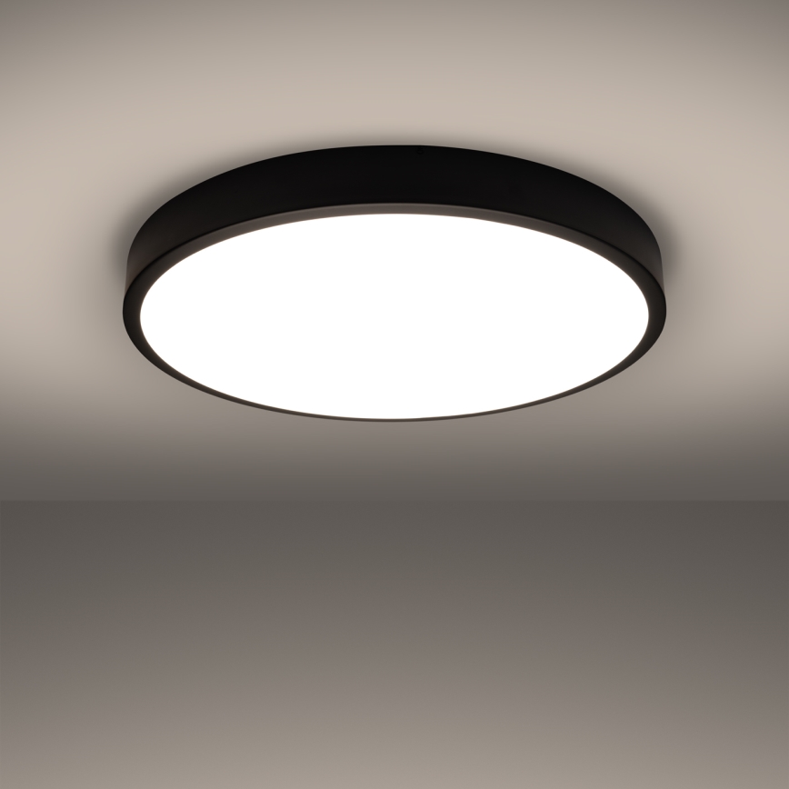 LED-Deckenleuchte ONYX, 48 W/230 V, Ø 60 cm, schwarz
