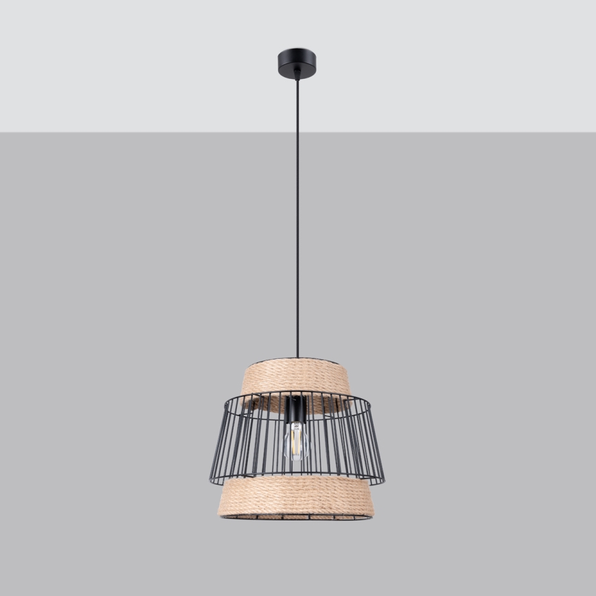 Hängeleuchte an Schnur BRILO 1xE27/15W/230V