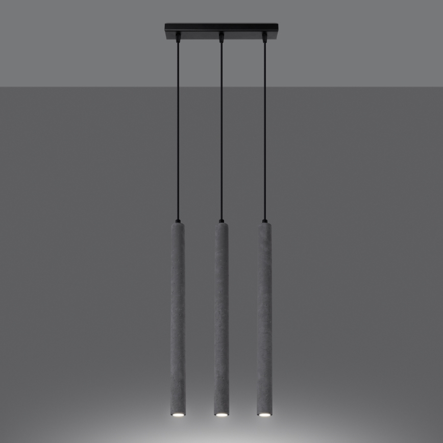 Suspension filaire PASTELO 3xG9/8W/230V béton