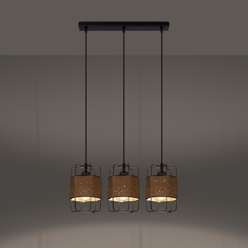 Lampadario a sospensione con filo GIZUR 3xE27/15W/230V