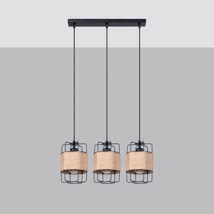 Lampadario a sospensione con filo GIZUR 3xE27/15W/230V