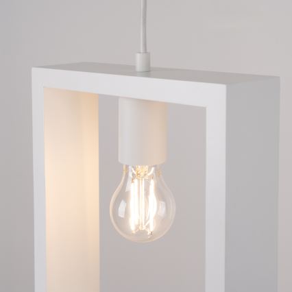 Suspension filaire ARIES 1xE27/15W/230V hêtre/blanc