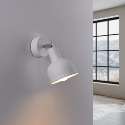 Faretto da parete ELBA 1xE27/15W/230V bianco