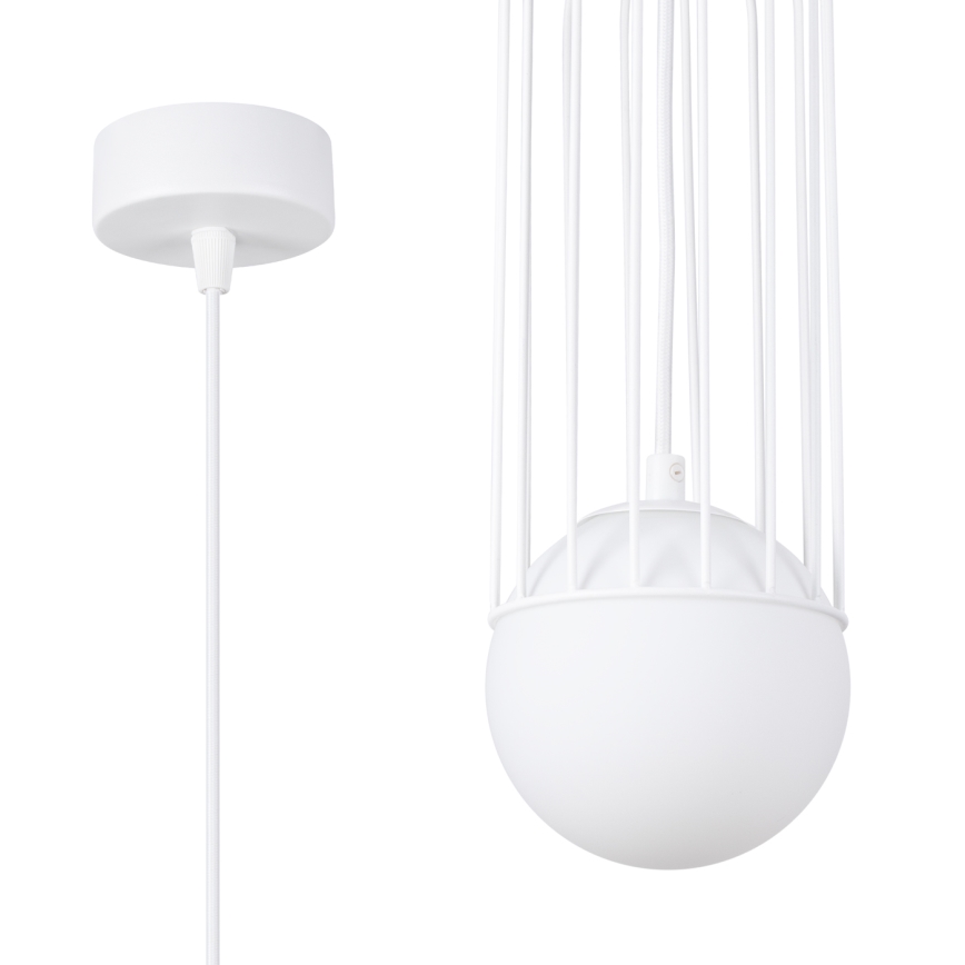 Suspension filaire BRINA 1xG9/8W/230V blanc