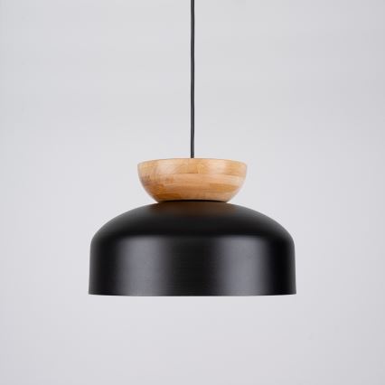 Suspension filaire MARION 1xE27/15W/230V d. 29,5 cm noir