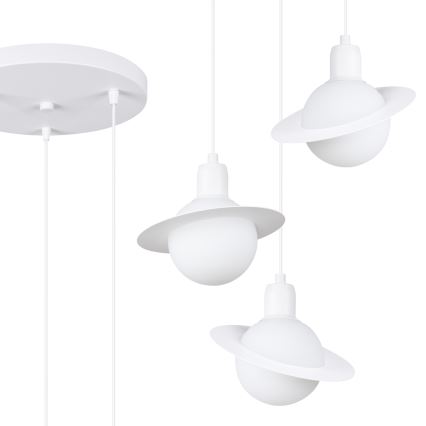Suspension filaire HYPERION 3xG9/8W/230V blanc