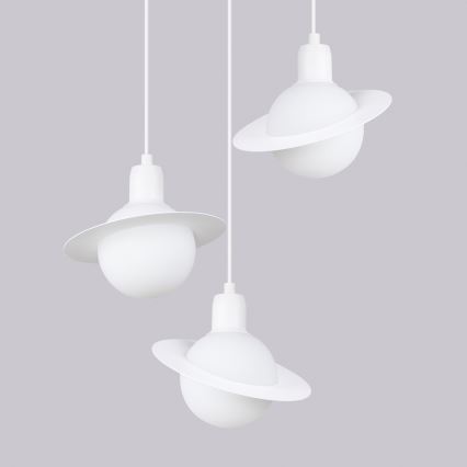 Suspension filaire HYPERION 3xG9/8W/230V blanc