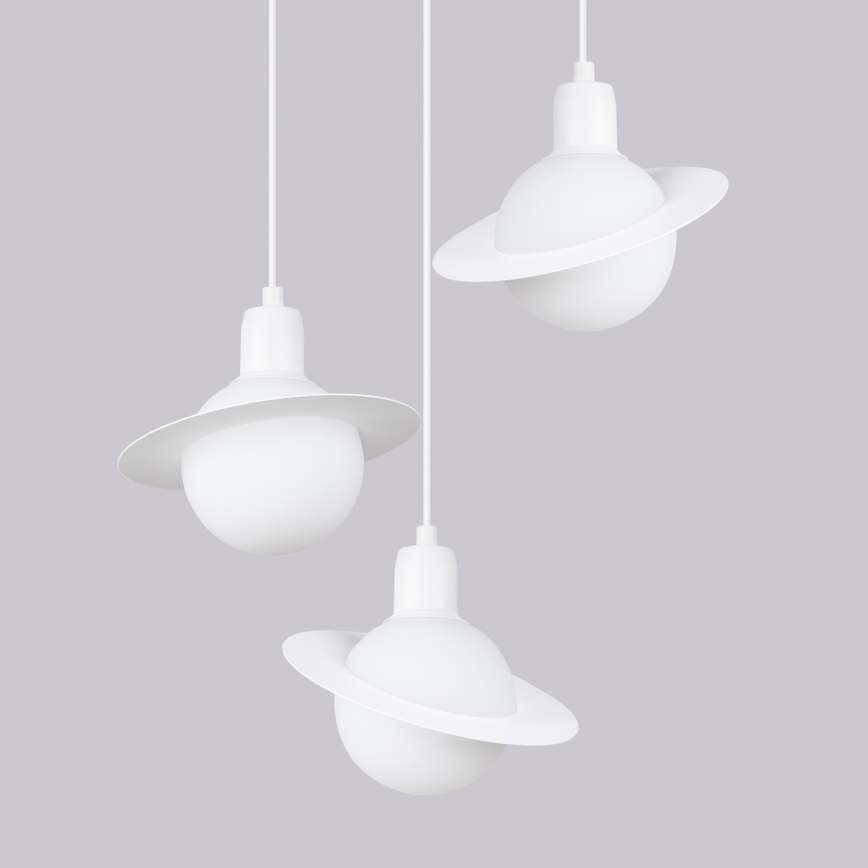 Suspension filaire HYPERION 3xG9/8W/230V blanc