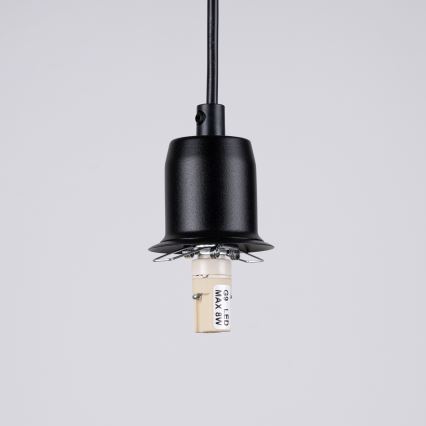 Suspension filaire HYPERION 3xG9/8W/230V noir