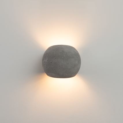 Wandleuchte GLOBE 2xG9/8W/230V Beton/Grau