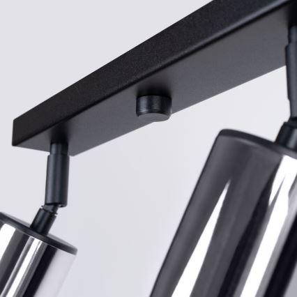 Strahler WINX 4xGU10/10W/230V schwarz/glänzendes Chrom