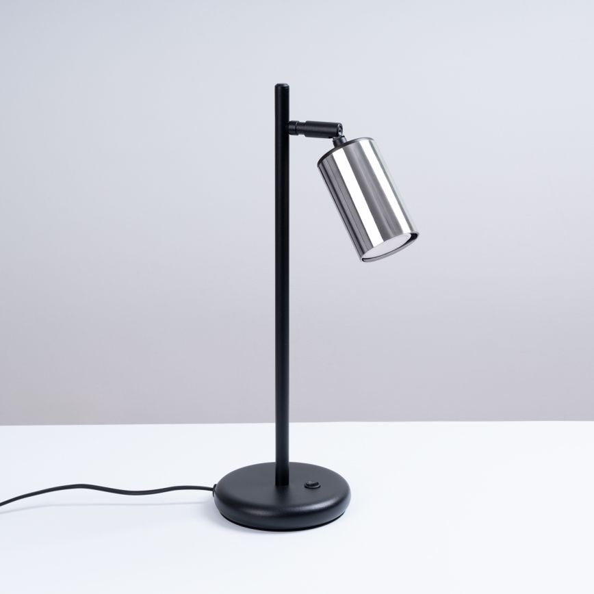 Lampe de table WINX 1xGU10/10W/230V noir/chrome brillant