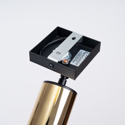 Faretto da parete WINX 1xGU10/10W/230V nero/oro