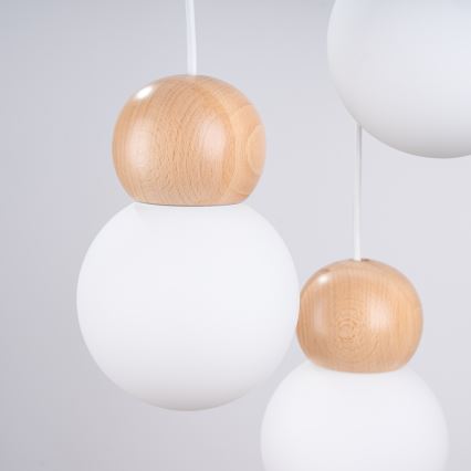 Suspension filaire PEKKA 3xG9/8W/230V blanc