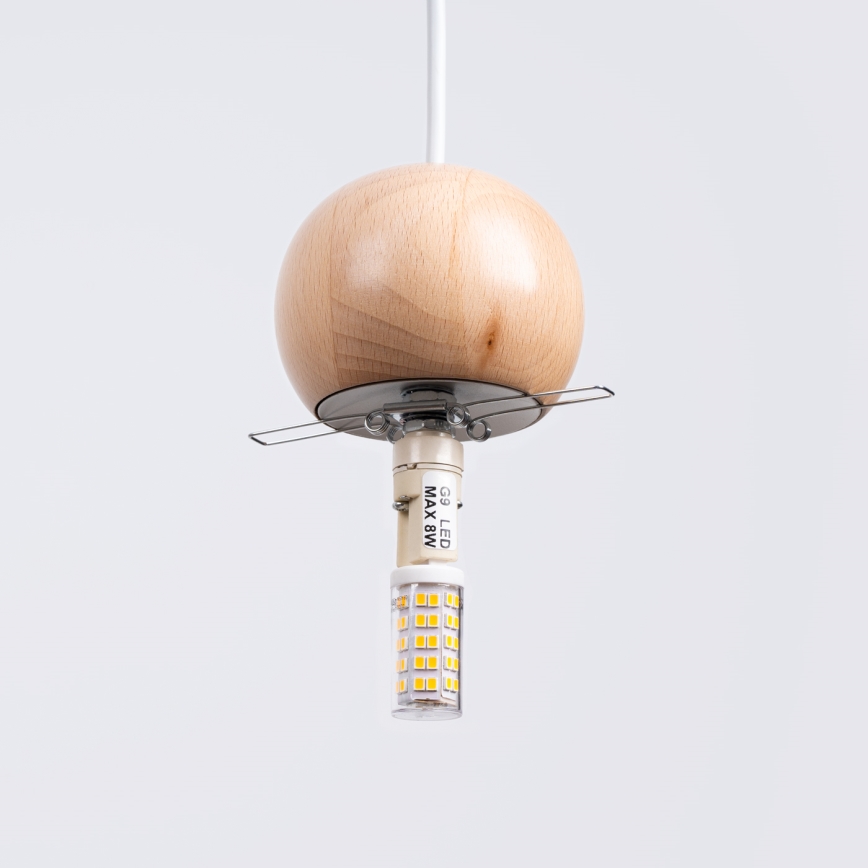 Suspension filaire PEKKA 3xG9/8W/230V blanc