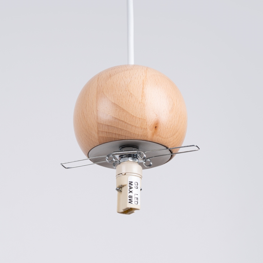 Suspension filaire PEKKA 3xG9/8W/230V blanc