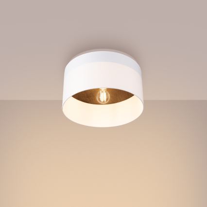 Plafonnier TELESTO 1xE27/15W/230V d. 35 cm blanc/marron