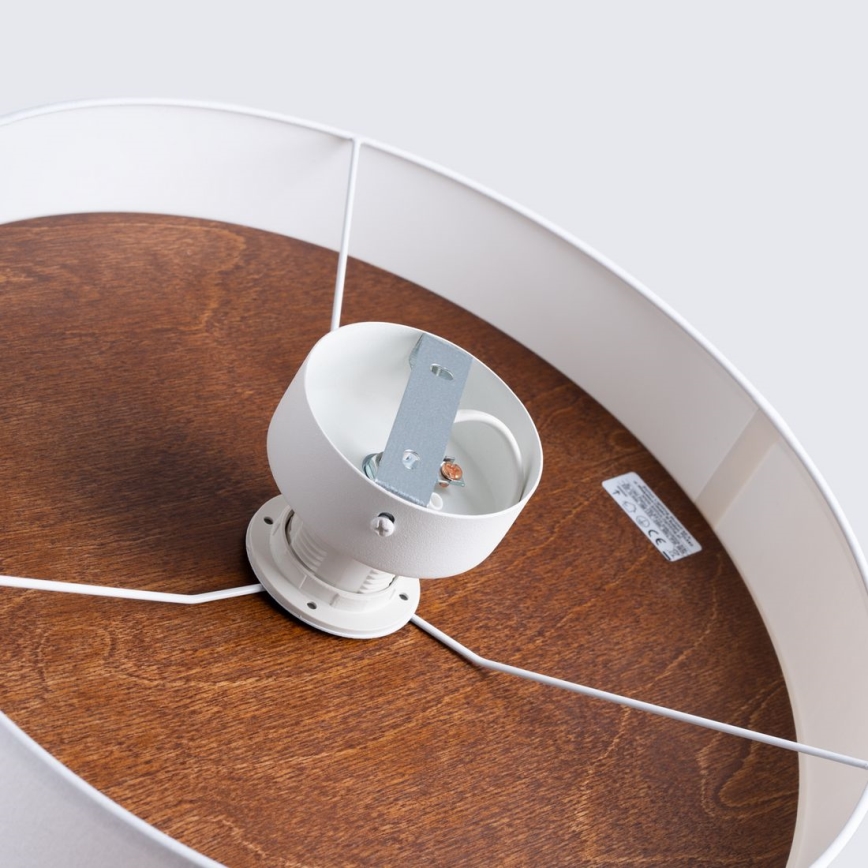 Plafonnier TELESTO 1xE27/15W/230V d. 35 cm blanc/marron