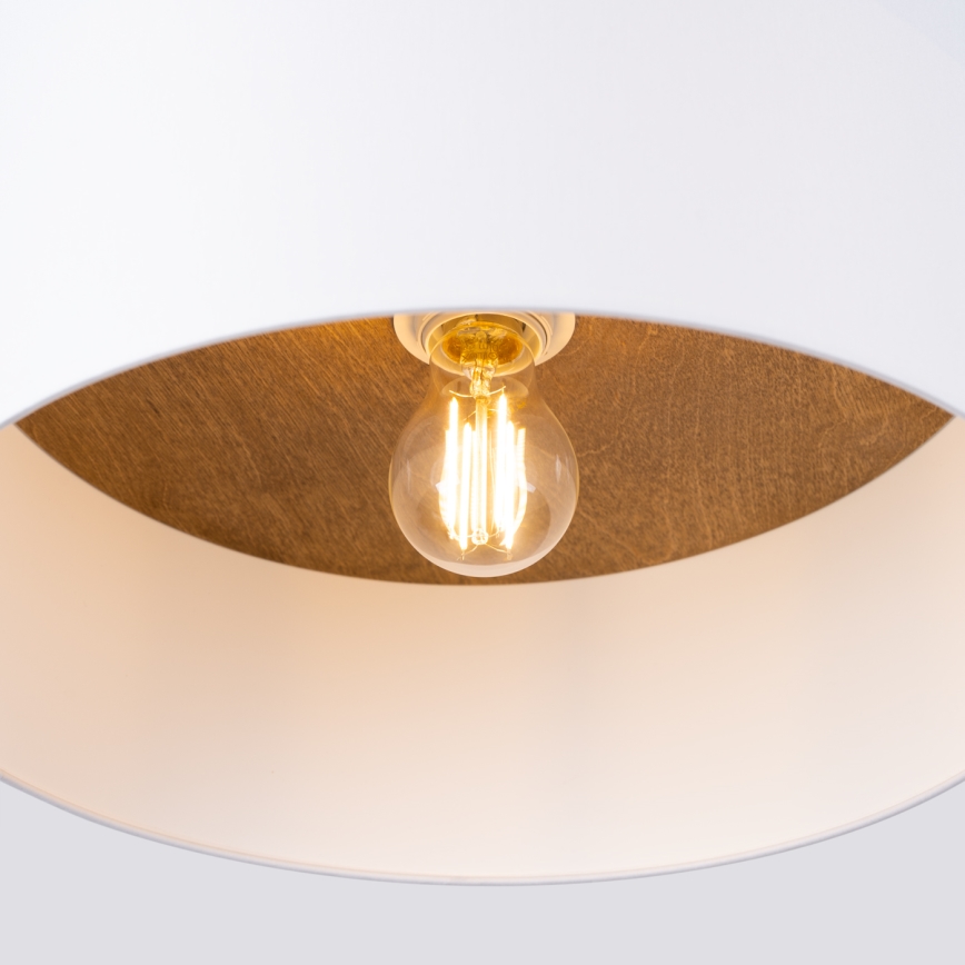 Deckenleuchte TELESTO 1xE27/15W/230V d 35 cm weiß/beige