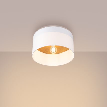 Plafoniera TELESTO 1xE27/15W/230V diametro 35 cm bianco/beige
