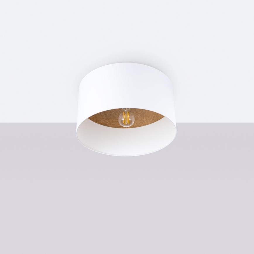 Plafoniera TELESTO 1xE27/15W/230V diametro 35 cm bianco/beige
