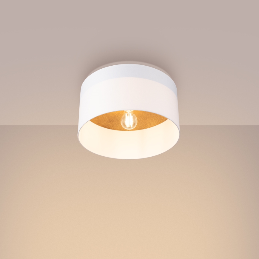 Plafonnier TELESTO 1xE27/15W/230V d. 35 cm blanc/beige