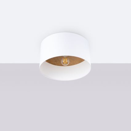 Plafonnier TELESTO 1xE27/15W/230V d. 35 cm blanc/beige