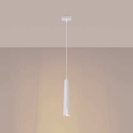 Lampadario a sospensione con filo PRYSM 1xG9/8W/230V bianco