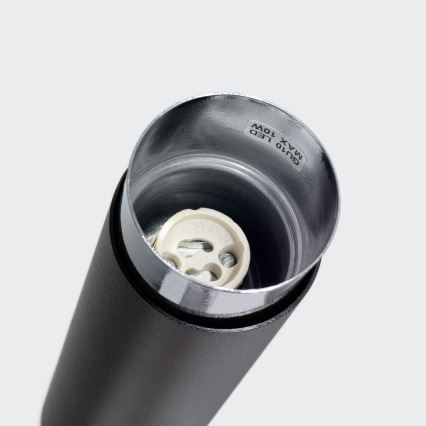 Faretto NERO 1xGU10/10W/230V 22,5 cm nero/cromo lucido