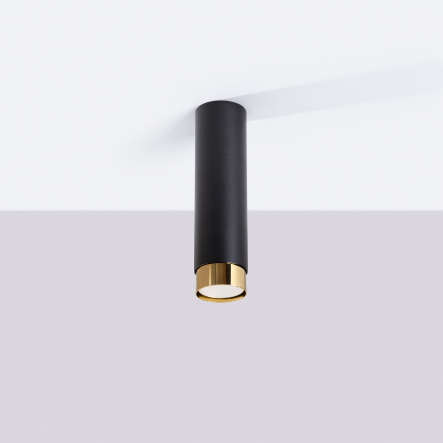 Faretto NERO 1xGU10/10W/230V 22,5 cm nero/oro