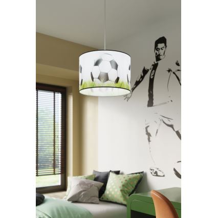 Lampadario a sospensione per bambini FOOTBALL 1xE27/15W/230V diametro 30 cm calcio