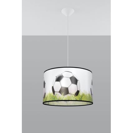 Suspension filaire enfant FOOTBALL 1xE27/15W/230V d. 40 cm football
