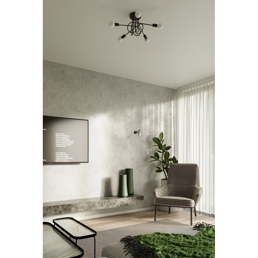 Applique murale LOOP 1xE27/15W/230V noir