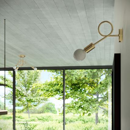 Applique murale LOOP 1xE27/15W/230V doré