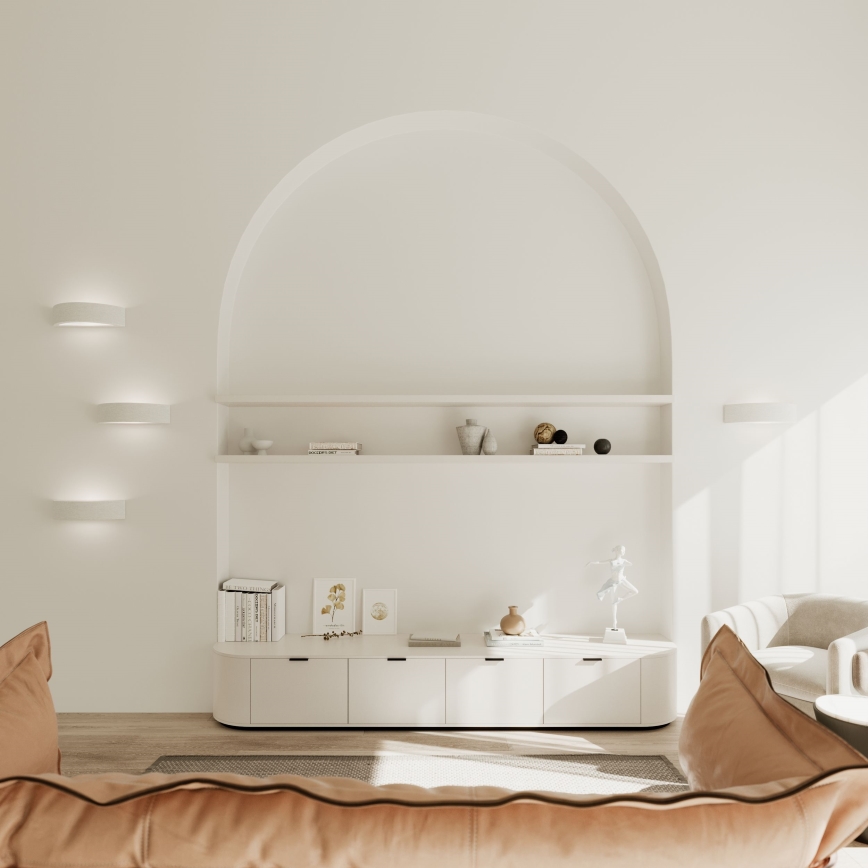 Applique ATENA 1xE27/15W/230V 20 cm bianco