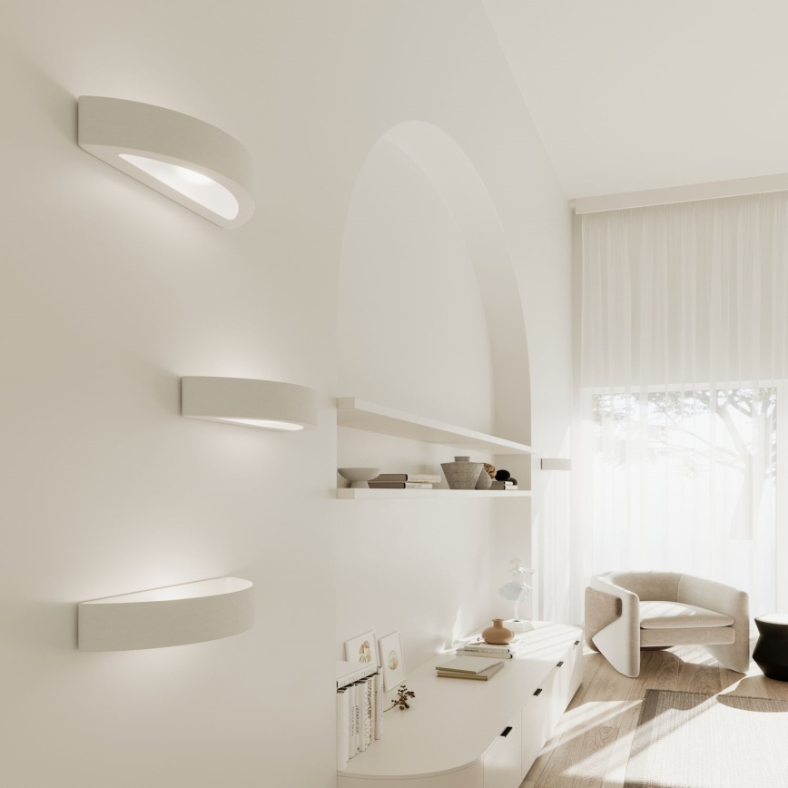 Applique ATENA 1xE27/15W/230V 20 cm bianco