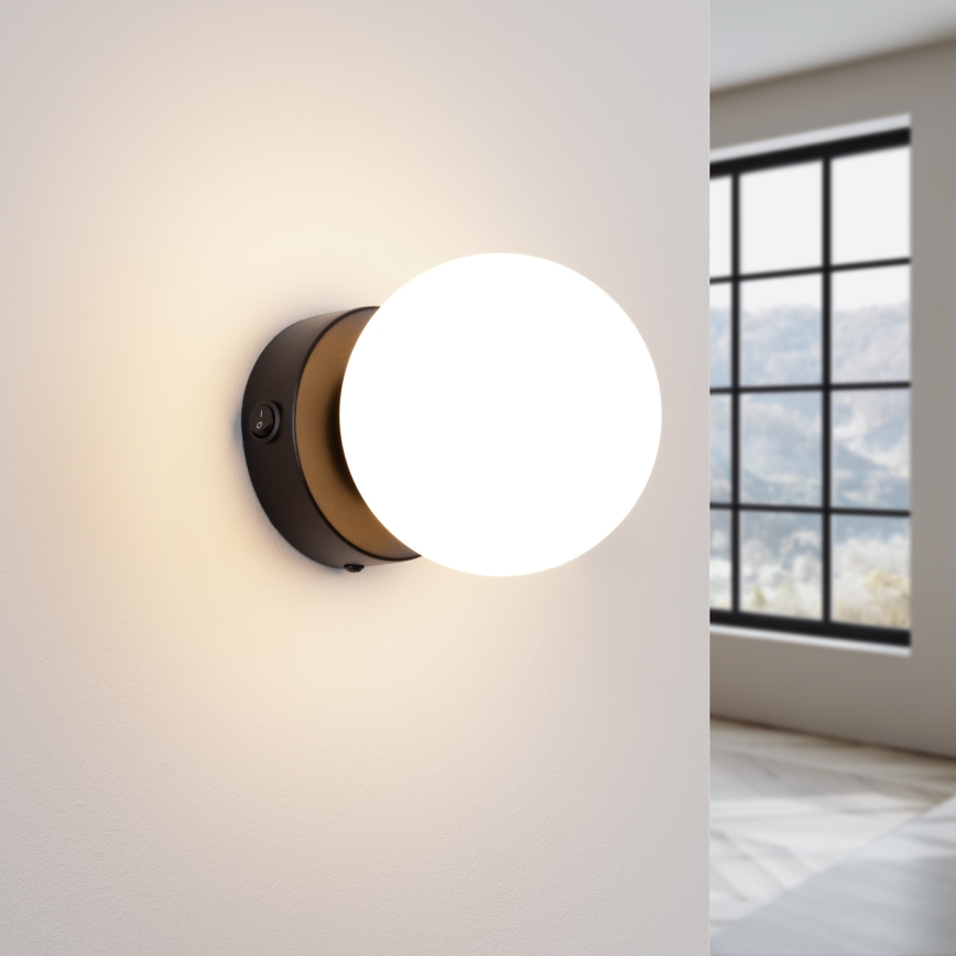 Applique murale YOLI 1xG9/8W/230V noir